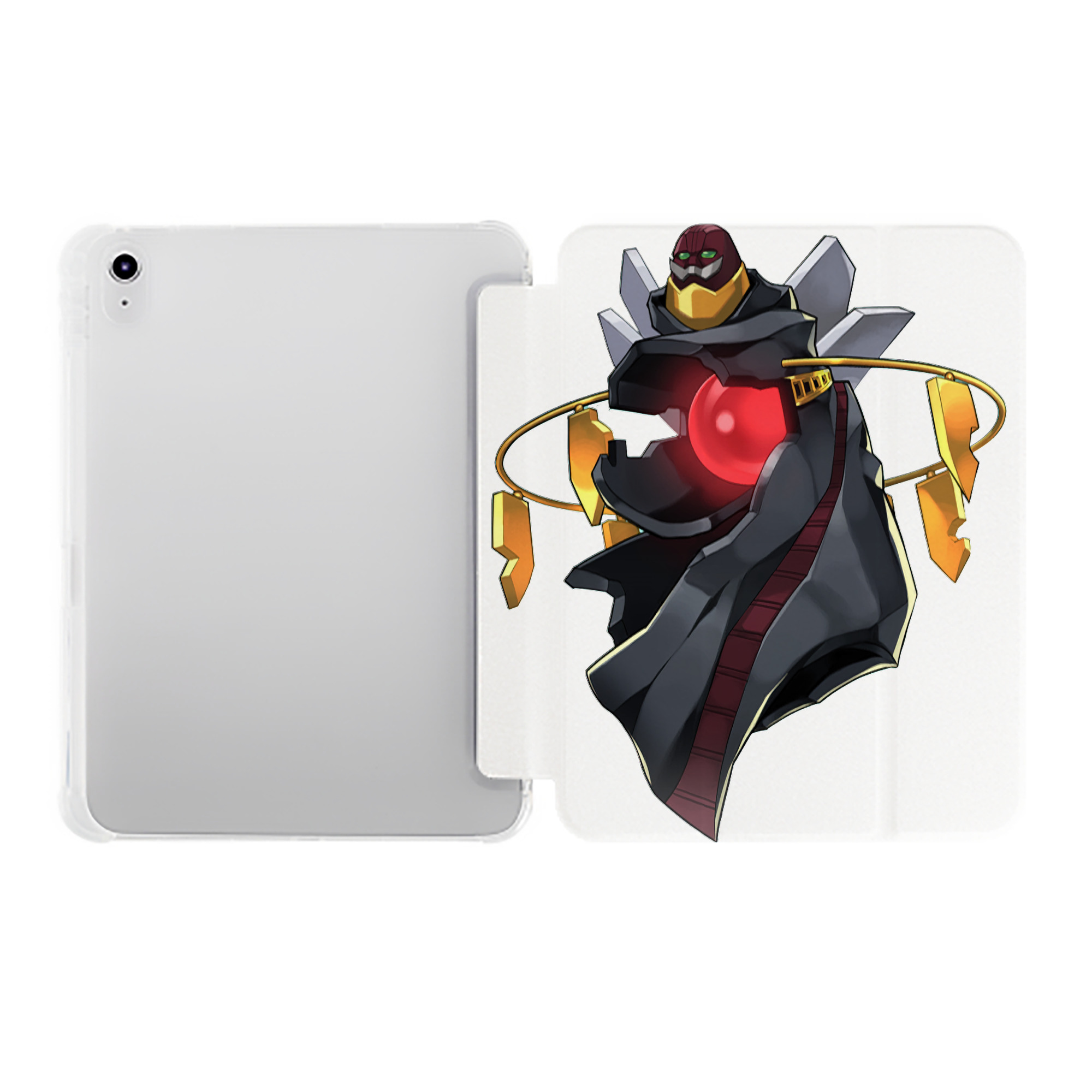 （画像用） 遊☆戯☆王 Yu-Gi-Oh! IPad ケース ペン収納付き 三つ折りスタンド PUレザー×シリコン 対応機種9.5/10.5/10.9インチ